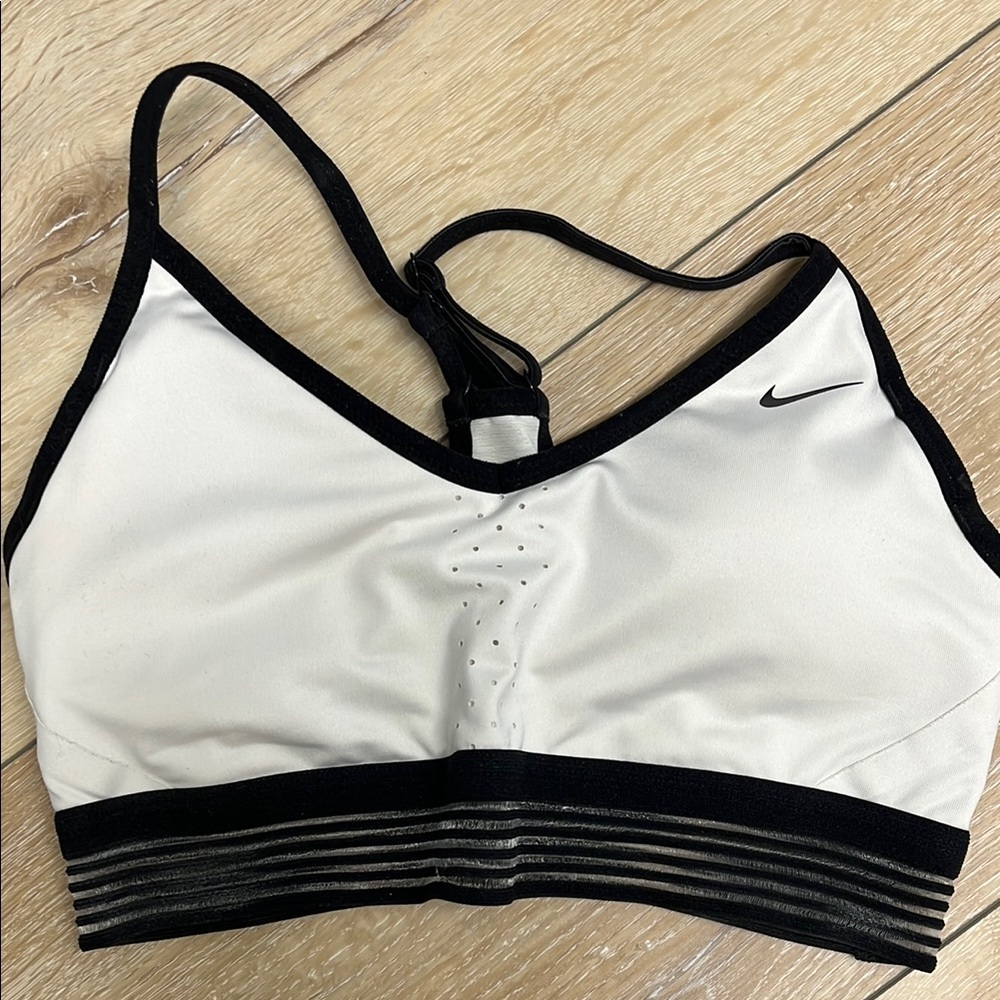 Nike Women's Black and White Sports Bra